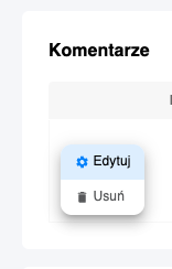 Akcje komentarza