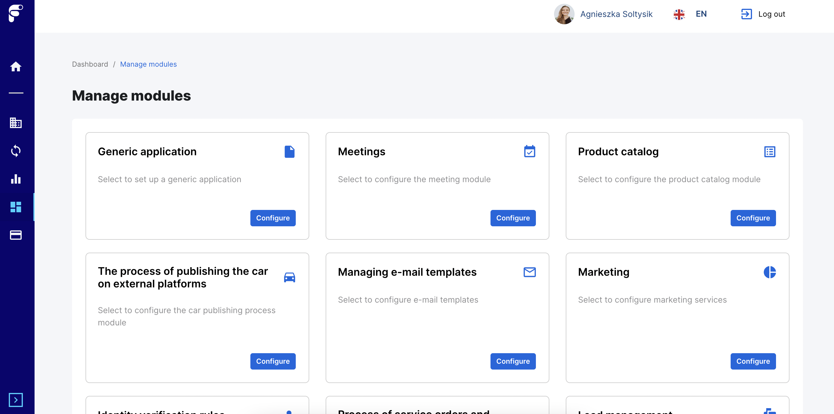 Zarządzanie modułami