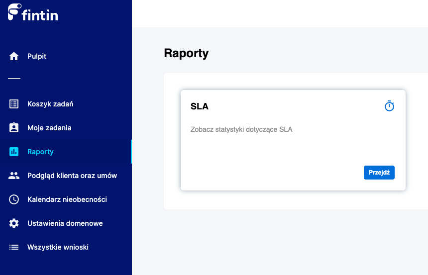 Widok wszystkich raportów