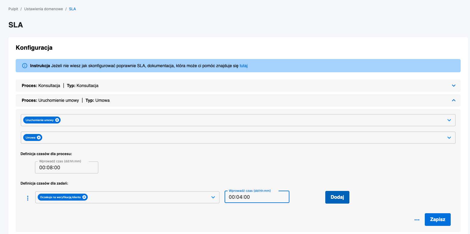 Zapisanie konfiguracji