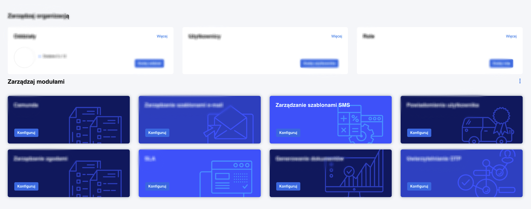 Zarządzanie modułami